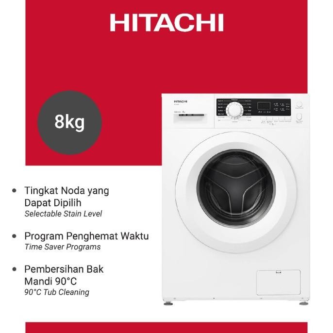 *#*#*#] MESIN CUCI HITACHI BD80CE MESIN CUCI FRONT LOADING HITACHI 8 KG BD-80CE