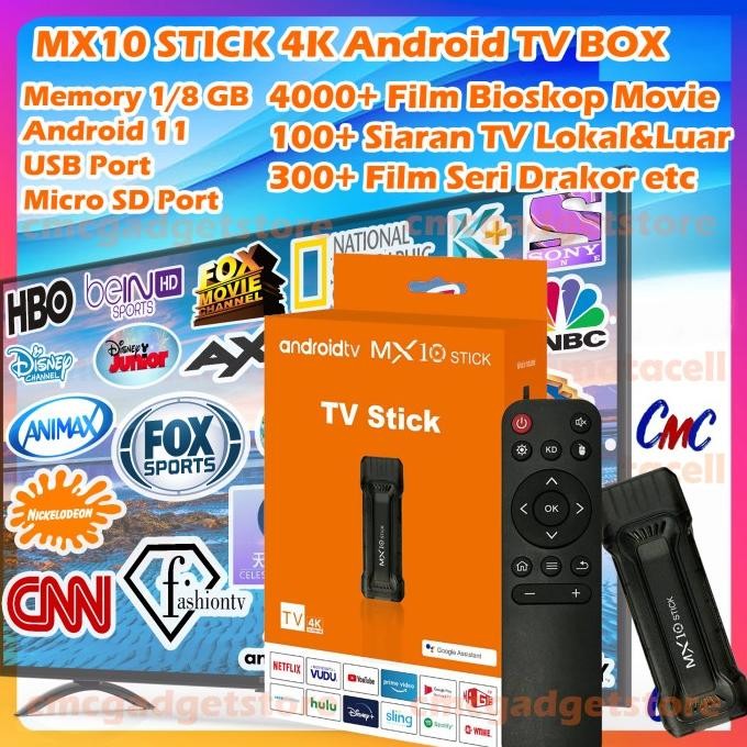 FULL CHANNEL MXQ Pro 4K 5G Android TV Smart STB Set Top Box DVB T2 [terbaik]