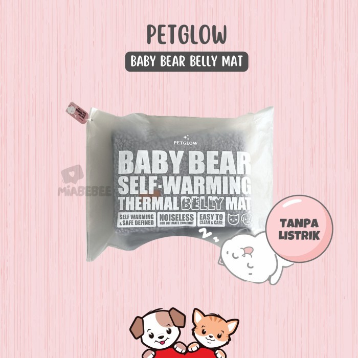 NEW Petglow Baby Bear Self Warming Thermal Belly Mat / Alas Anti Kembung