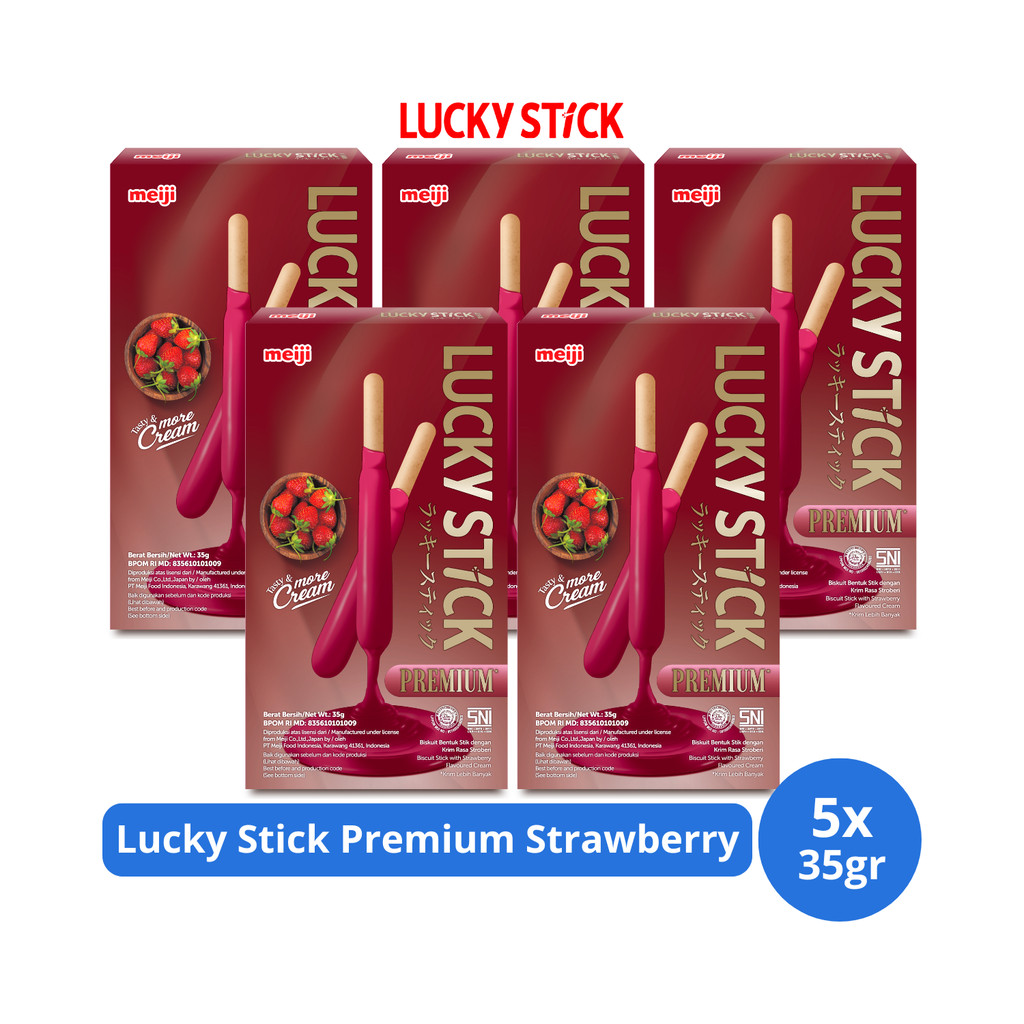 

Lucky Stick Premium Strawberry 35gr x 5 pcs