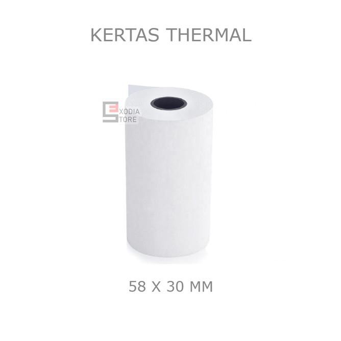 

Paket Kertas Thermal Struk 58Mm Ukuran 58X30Mm Isi 100 Roll / 1 Dus New