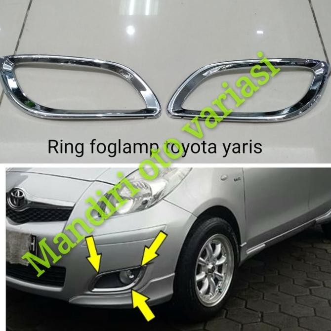 GARNIS COVER RING FOG LAMP LAMPU DEPAN TOYOTA YARIS