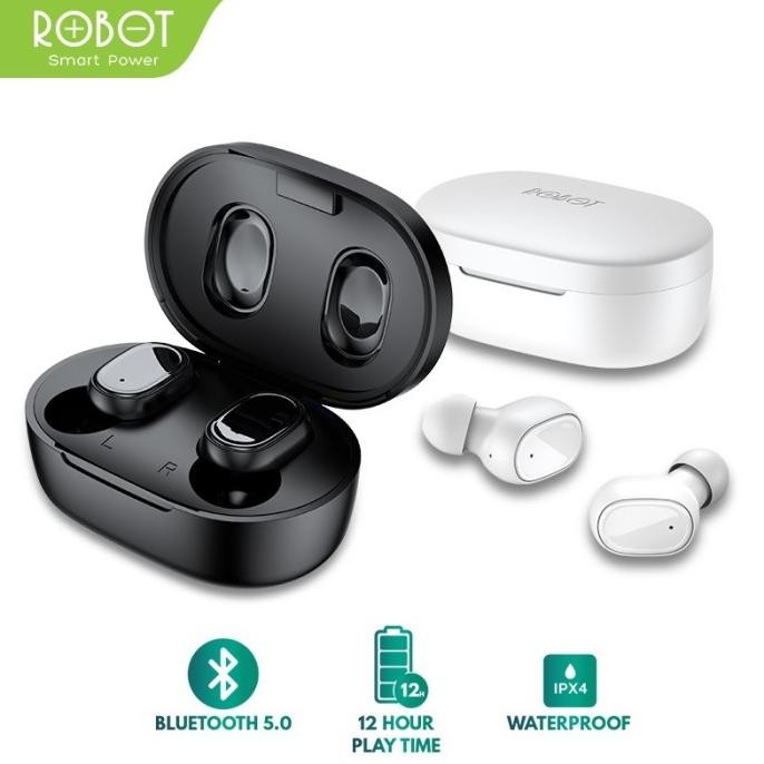 <<<<<] HEADSET ROBOT BLUETOOTH AIRBUDS T20 EARPHONE WIRELLES TWS