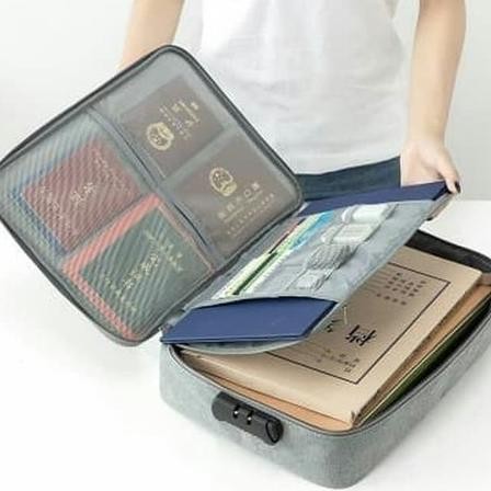 

MFD TAS DOKUMEN TRAVEL BAG DOCUMENT STORAGE BOX FILE DENGAN PASSWORD