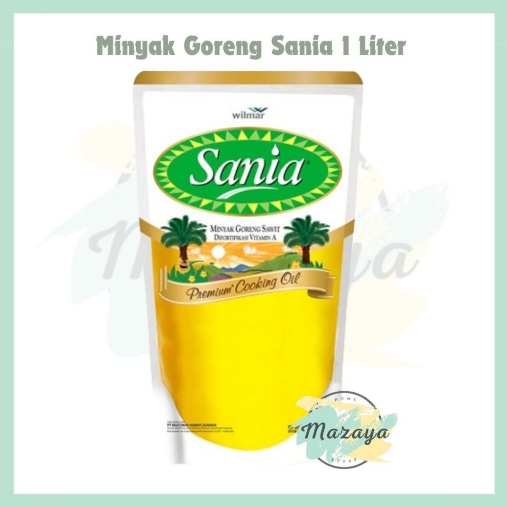 

MINYAK GORENG SANIA 1 LITER - MAZAYA HOMESTORE _aironronunaa