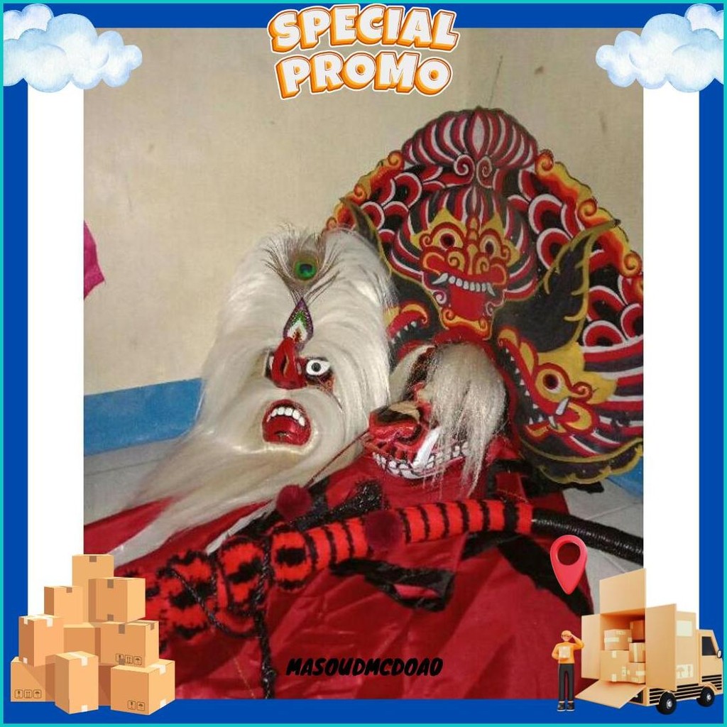 Barongan Devil Barongan Kayu Asli Barongan Anak Barongan Murah Barongan Thik Barongan Uk 14 Barongan