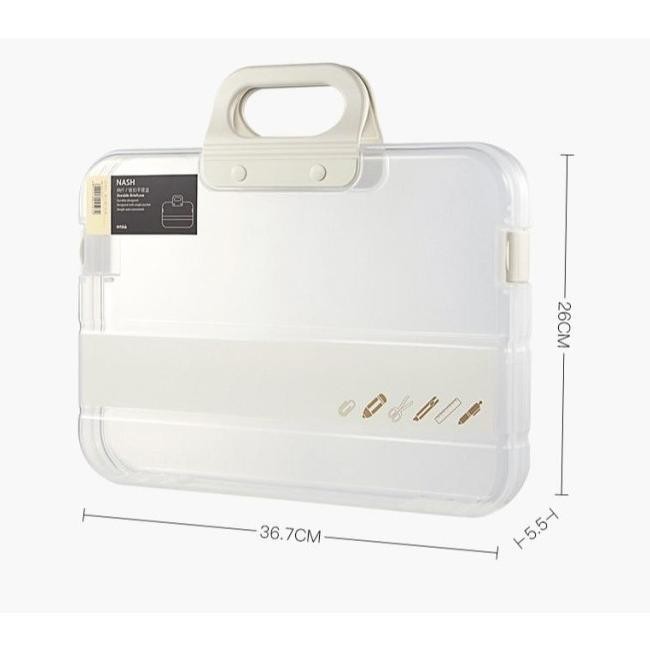 

READY TAS KOTAK FILE PLASTIK IMPORT PENYIMPANAN ORGANIZER DOKUMEN A4 ATK05 TERLARIS|BEST SELLER