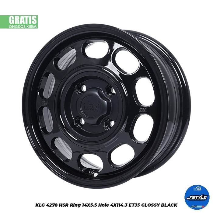 Velg avanza/evalia/xenia/kijang lgx/dll hsr wheel klg ring 14 hitam