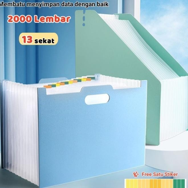 

READY STOCK STANDING FILE A4 FREE STIKER TAS DOKUMEN FILE KEEPER 13 SEKAT ATK FILE FOLDER DOCUMENT BAG EXPANDING FOLDER ORGANIZER MAP KERJA CLEAR HOLDER MEJA TEMPAT PENYIMPANAN BERKAS KERTAS UJIAN MAP AKORDEON SEKOLAH KANTOR PELAJAR