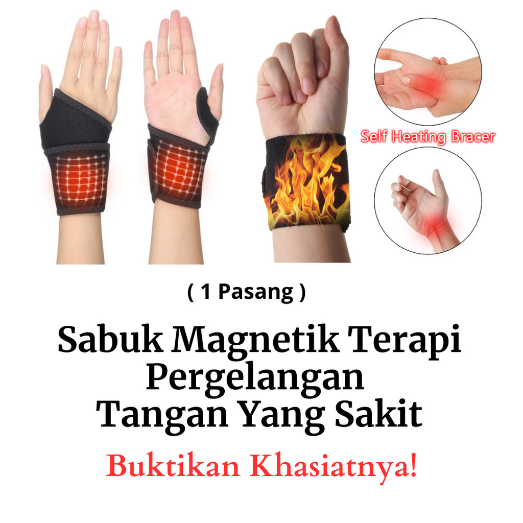 Sabuk Terapi Magnetik Pergelangan Tangan Pemanas Pergelangan Tangan Alat Terapi Pergelangan Tangan