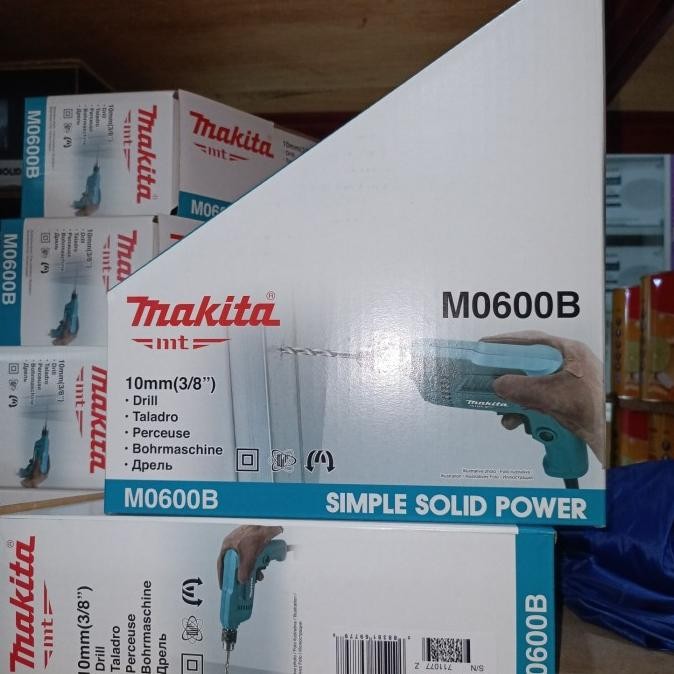 Murah Asli Makita Maktec Mt 60 10Mm (3/8") Bor Listrik Mt60 Original Dan Terpercaya