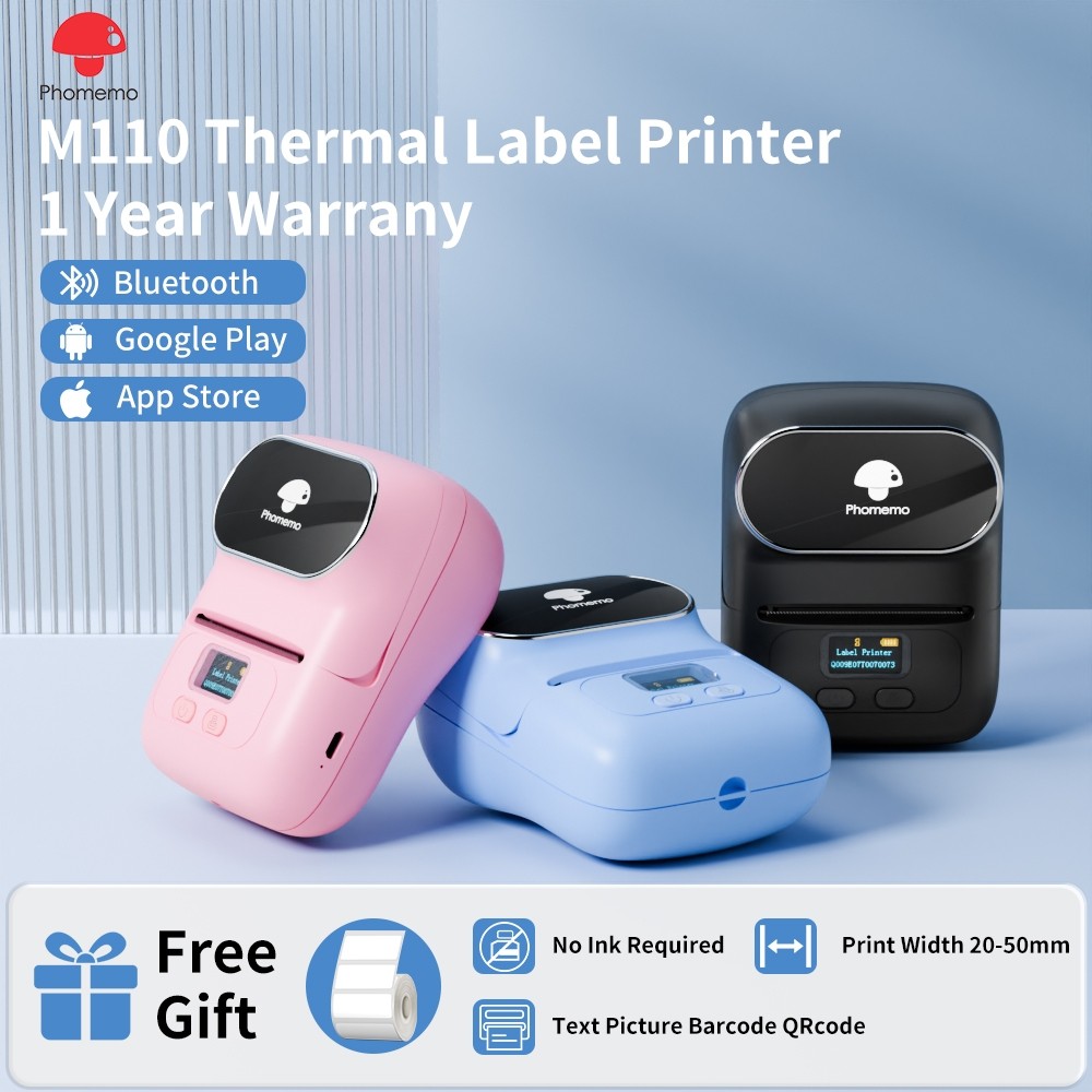 

Phomemo M110 Printer Portabel Pembuat Label Mini Printer Termal Printer Label Barcode Portabel Bluetooth Labeler Termal untuk Alamat Perhiasan Ritel Barcode Bisnis Kecil Rumah |5351F800|