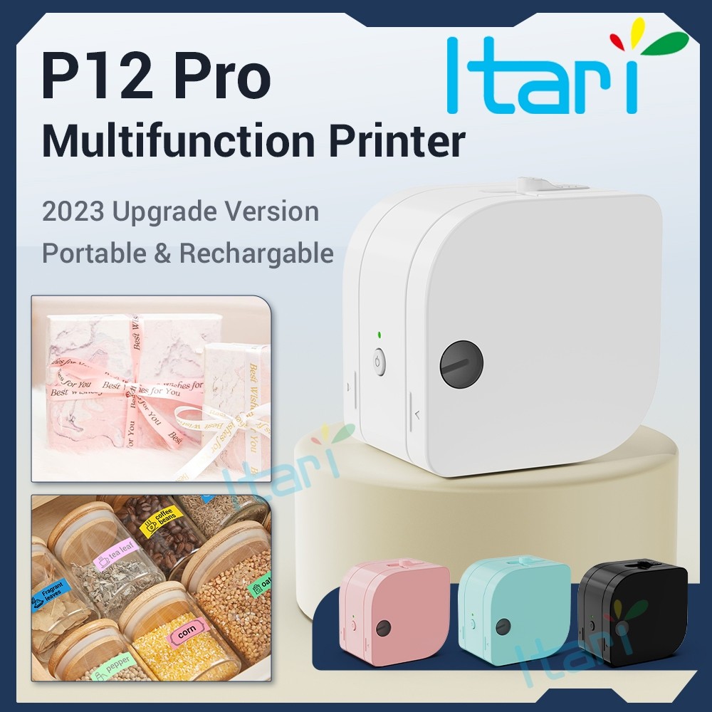 

Pembuat Label Isi Ulang Bluetooth Phomemo P12 Pro Printer Label Printer Multifungsi Label Lengket Pita Satin Kompatibel Label Banyak Bahan dengan Pita Label 12mm 0,47" |C3FEB839|