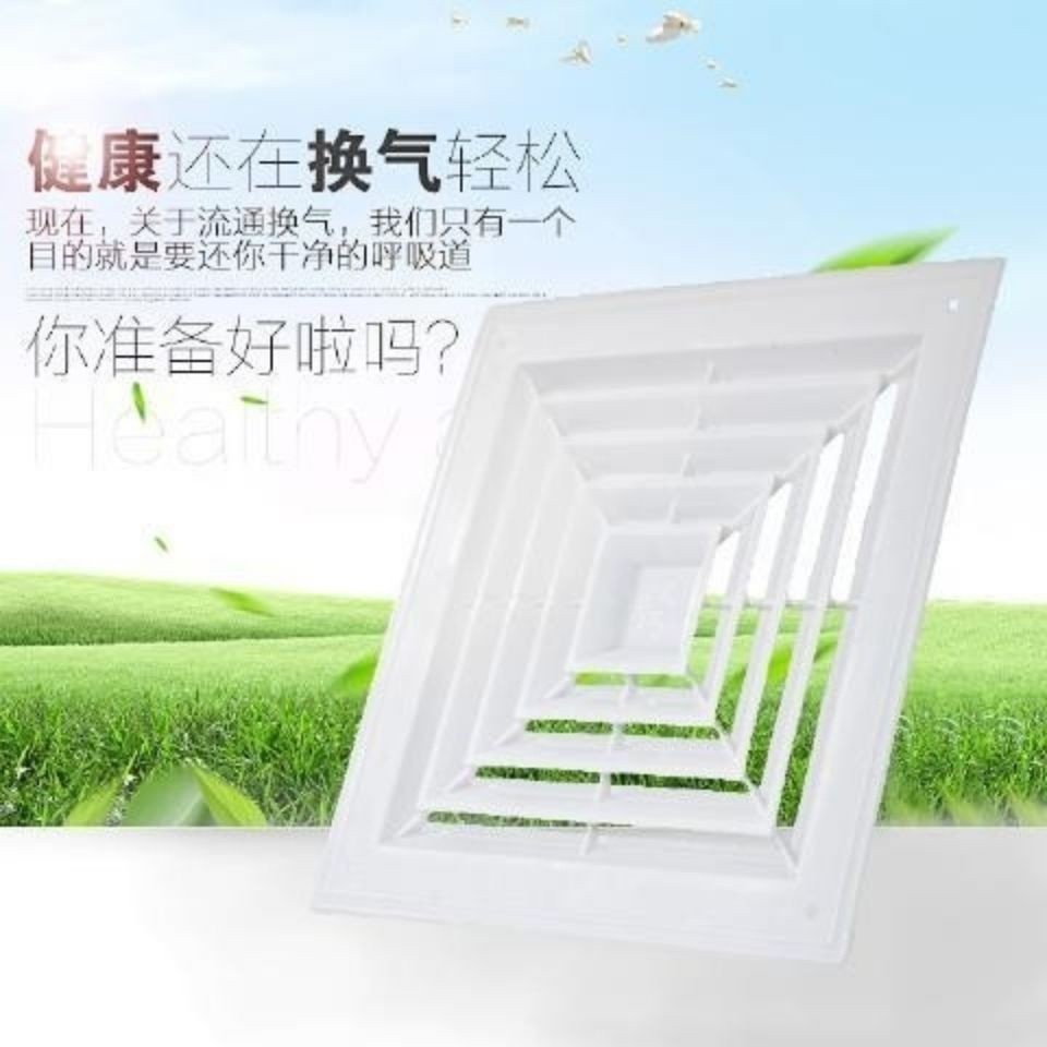 Diffuser pvc kembali Panel Ventilasi Knalpot Plastik Plafon Pendingin Udara Sentral Ventilasi Udara 