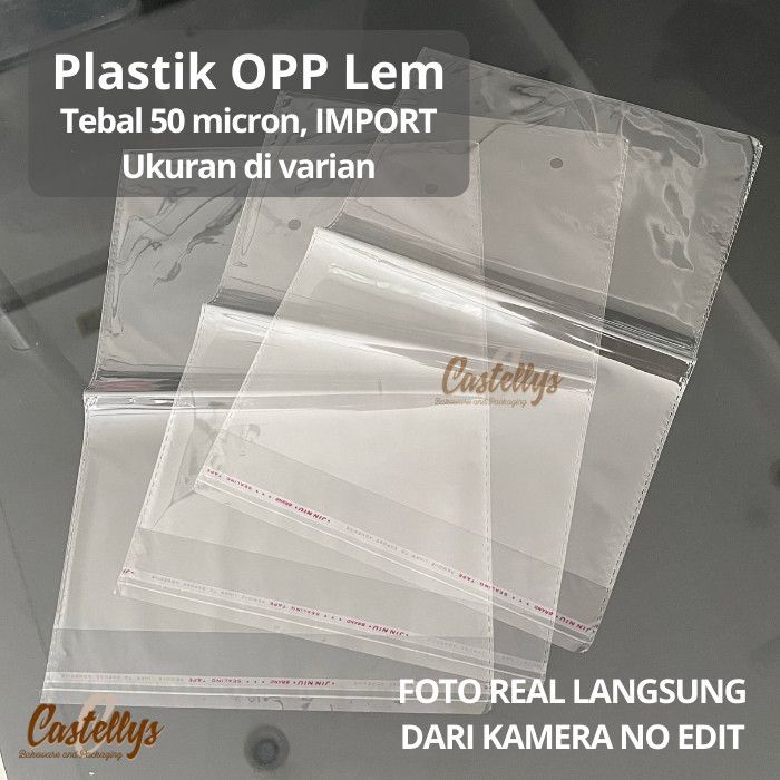 

TERMURAH - Plastik OPP Lem 50 Micron / 0.5 Double Seal ada Lubang Import Premium