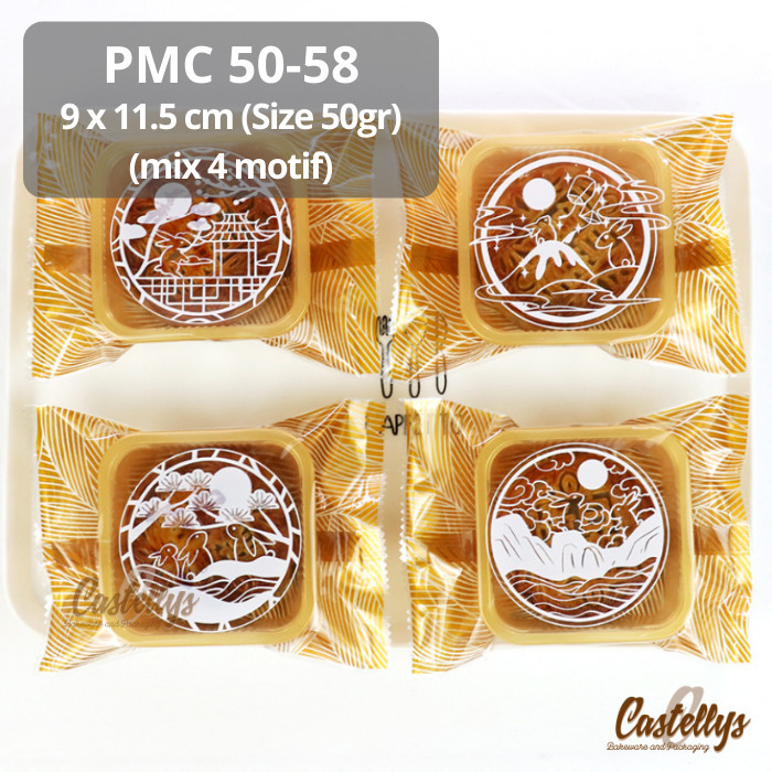 

NEW Plastik Mooncake 50gr PMC 50-58 Kue Bulan Pia Snowskin Nastar Cookies