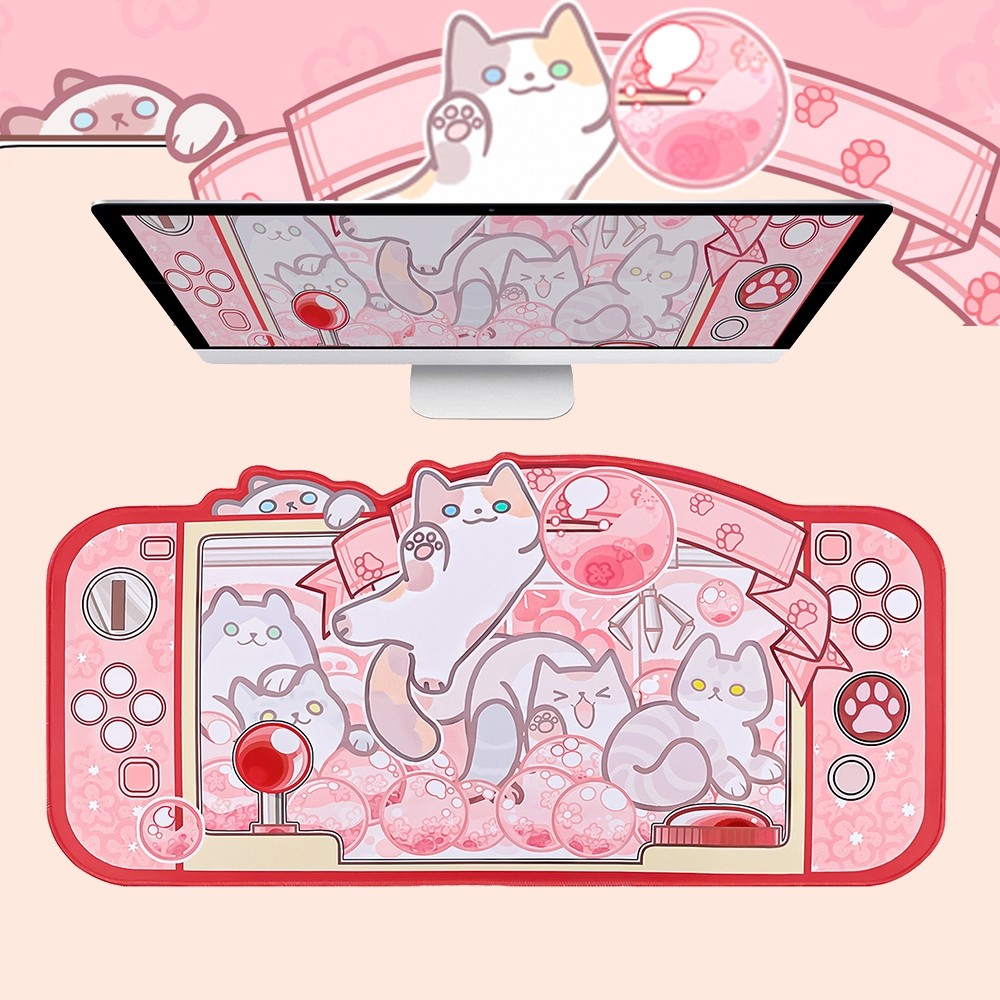 

Alas Mouse Kucing Lucu, Alas Meja Kartun Merah Muda, Alas Keyboard Besar, Alas Mouse Komputer untuk Wanita, Alas Meja Kantor Antiselip |HqWqDJ8E|