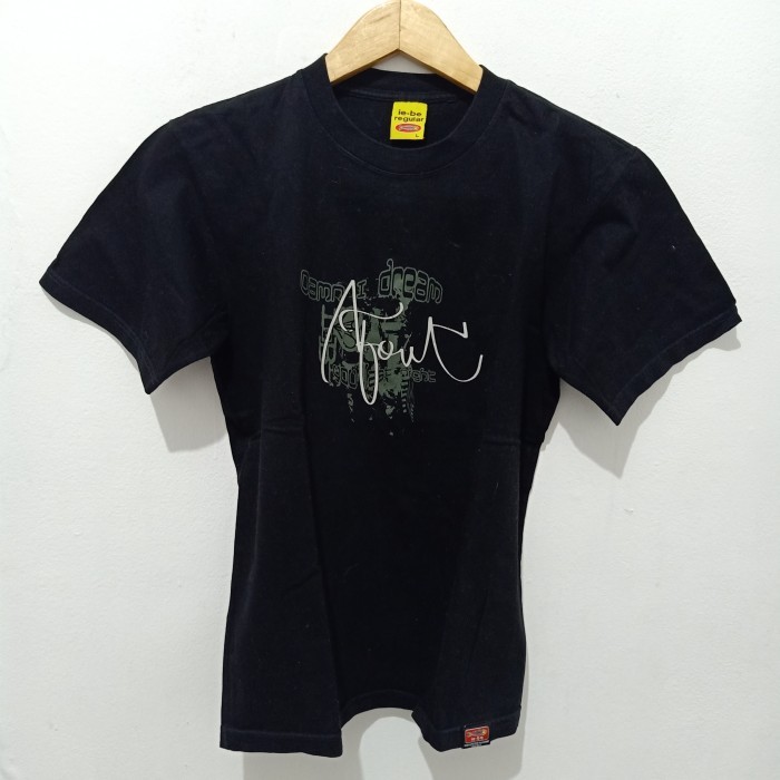 Kaos Wanita Warna Hitam Merk Iebe Regular Size L