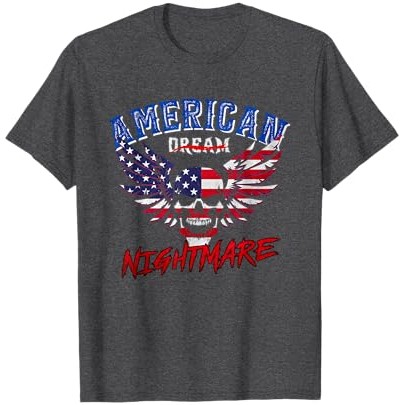 Kaos Vintage American Flag Dream Apparel Pakaian Lucu Nightmares |dHizW88o|