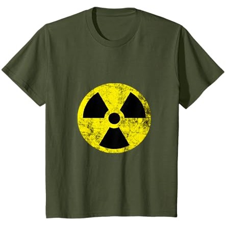 Simbol radioaktivitas tenaga atom nuklir bahaya sinar-X T-Shirt |UP5y9JD5|
