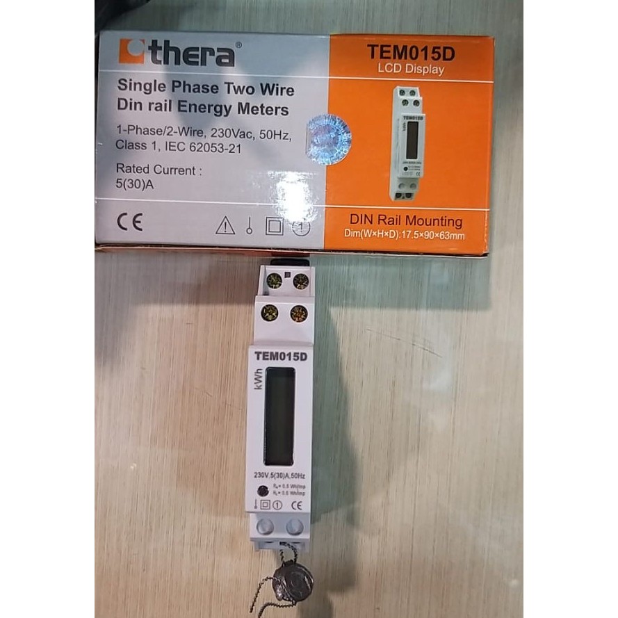 Kwh Meter Digital Tem015D 1P Thera