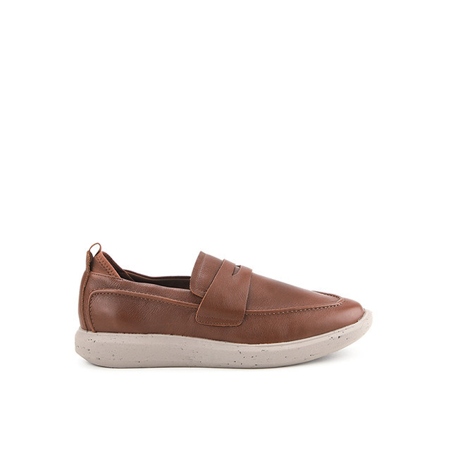 Hush Puppies Sepatu Pria Niles Loafer Cognac Leather