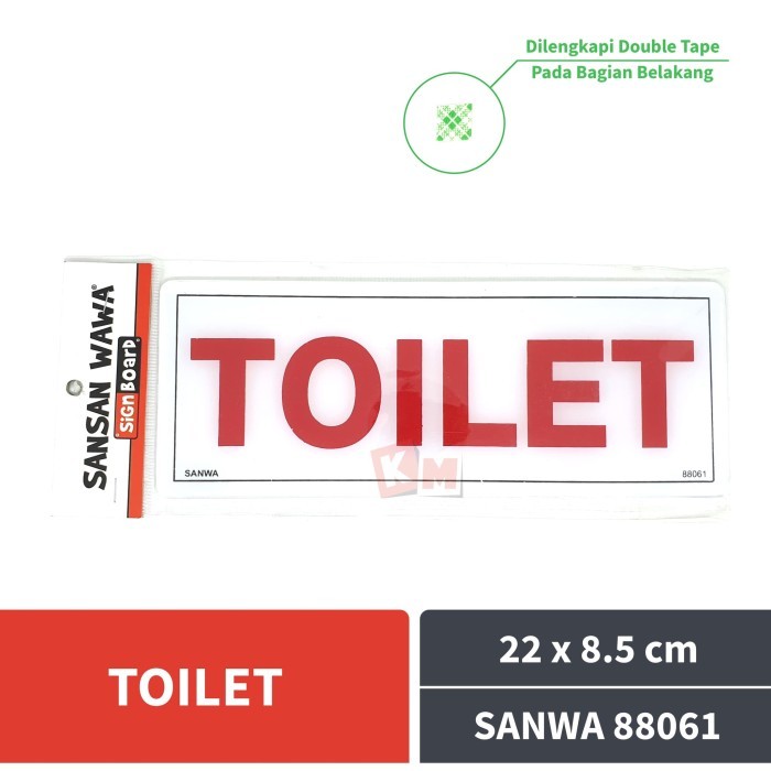 

TERBARU - Sign Board Acrylic Toilet Sansan Wawa SANWA 88061
