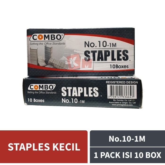 

TERMURAH - Isi Stapler / Staples Combo No.10 / Pack / 10 Box