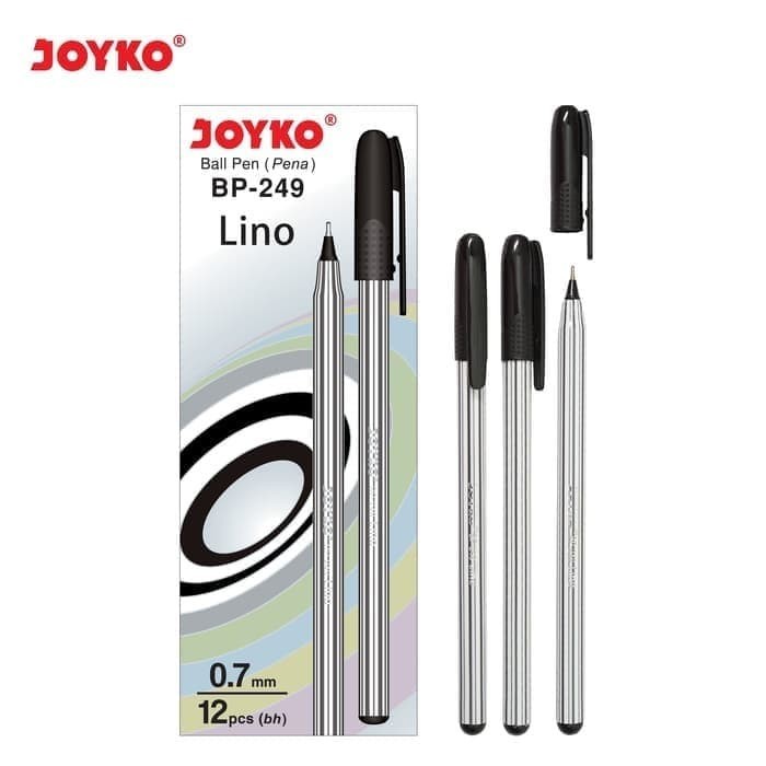 

NEW Ball Pen / Pulpen / Pena Joyko BP-249 / Lino / 0.7 mm / 12 Pcs