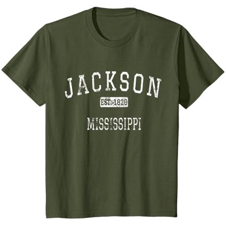 Kaos Vintage Jackson Mississippi MS |WNeDcgnm|