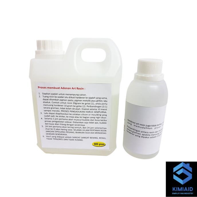Epoxy Resin Bening 1,2 Kg - Art Resin Epoxy Artisan - Resin Bening