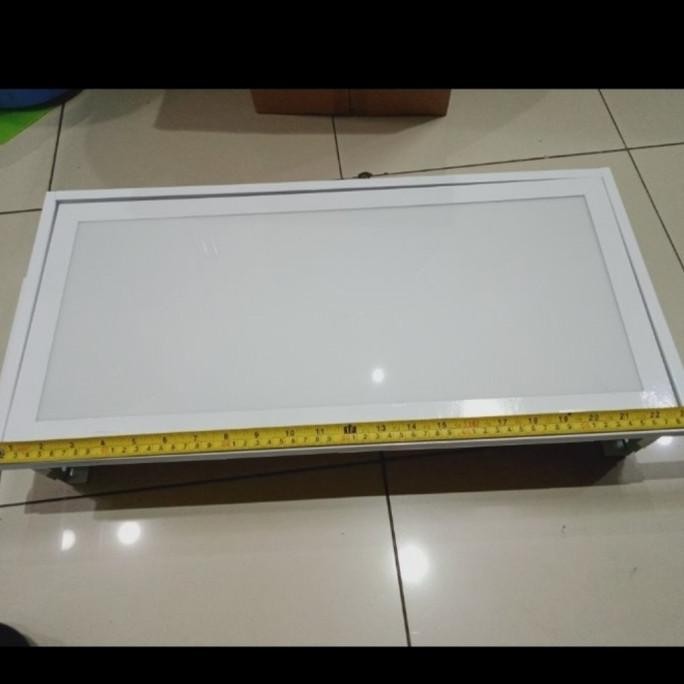 Kap Lampu TKI ACRILIC 2x18 watt led 2x8w 30x60 Lampu Philips Konde