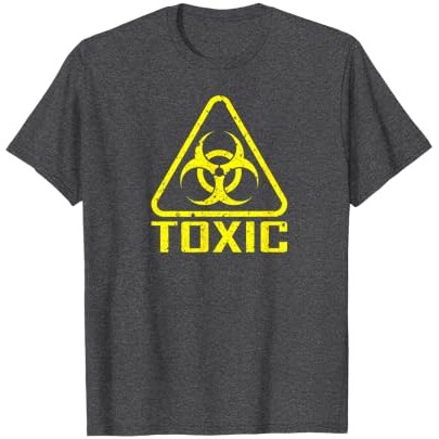 simbol biohazard beracun T-Shirt kuning tertekan |bsmMaCUJ|