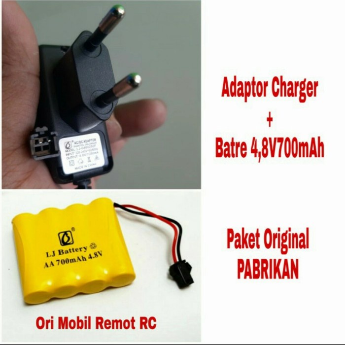 Mobil Remot Rc Charger Batere 4,8V Mah Mainan Remote Control