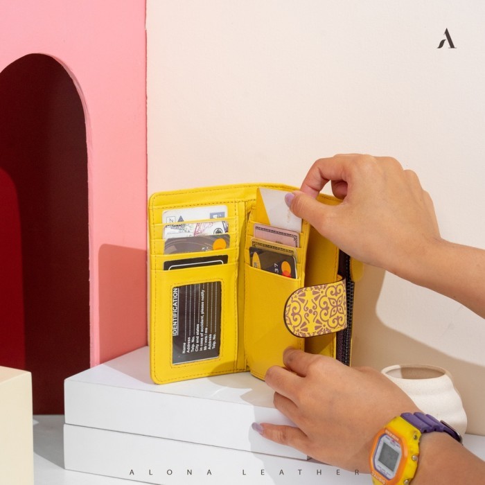 Dompet Wanita Dompet Kulit Sapi Branded Alona Sekar