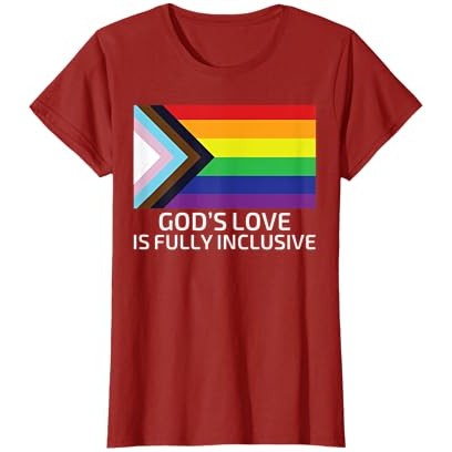 Kasih Tuhan adalah T-Shirt Kristen LGBTQIA+ Gay Pride yang Inklusif Sepenuhnya |uabuIaL4|