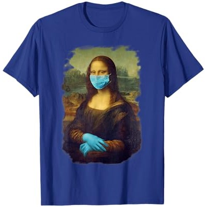 Kaos Virus Masker Mona Lisa Leonardo Da Vinci |b2KfmDdb|