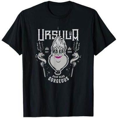 Penjahat Disney Ursula Drop Dead T-Shirt Cantik |Wa7ISqiN|