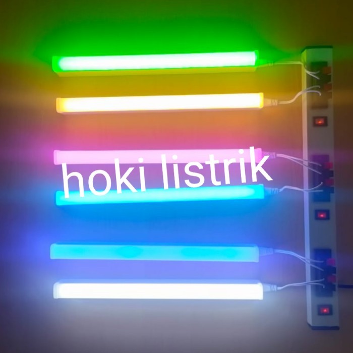 NEW Lampu Neon Tube Set TL T5 Led 5w 5watt 5 watt 5 w 30cm warna warni