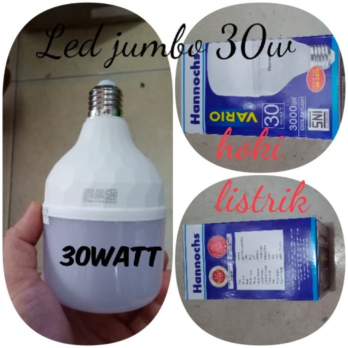 NEW Lampu LED jumbo hanoc 30w 2500 Lumen / hannochs