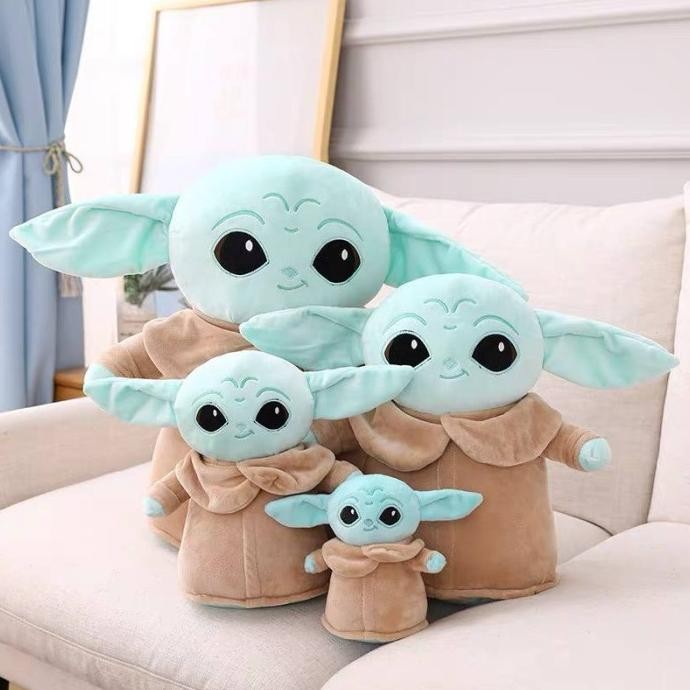 PROMO BONEKA BABY YODA MASTER YODA STAR WARS MONSTER ALIEN HIJAU IMPOR