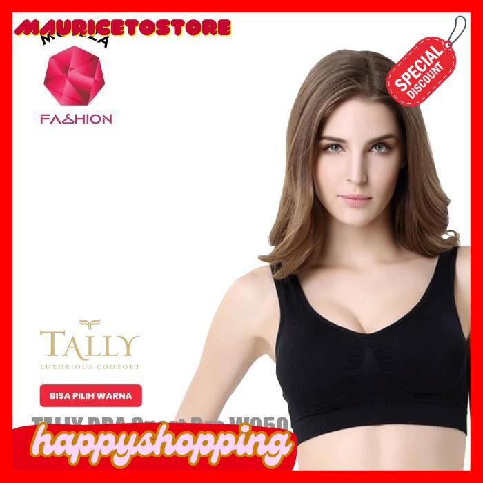 TALLY BRA WANITA BH W050 SPORT BRA BUSA TIPIS KEMBEN BRALETTE OLAHRAGA TERBARU