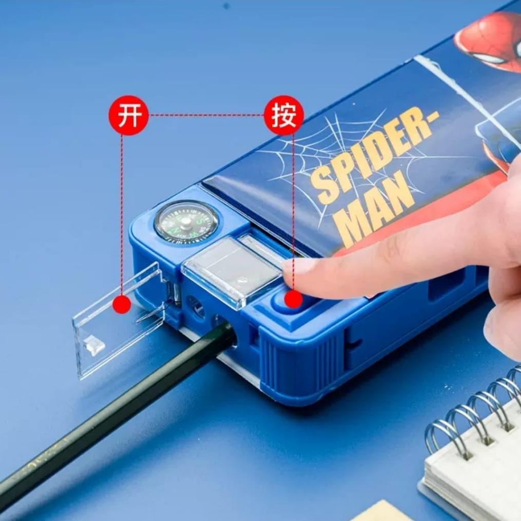 

TERMURAH Kotak Pensil Anak Laki Laki Ada Sandaran Buku Karakter Spiderman Kapten Amerika wdr-75
