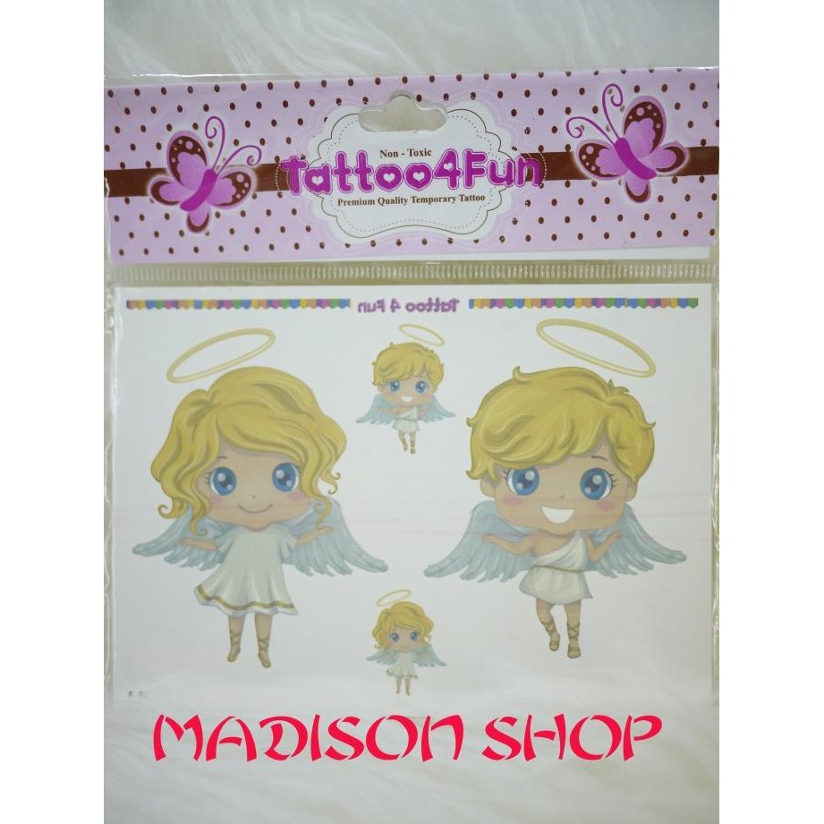 HJK TATO ANGEL MALAIKAT ANAK NON TOXIC PREMIUM QUALITY TEMPORARY TATTOO