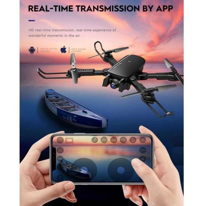 Drone Zwn 1808 Falcon Quadcopter R8 Wifi Fpv Dual Camera 1080P