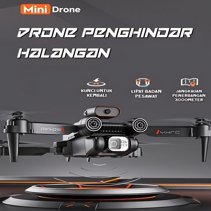 P12 Pro Drone Obstacle Avoidance + 4K Hd Camera Wide Angle Height