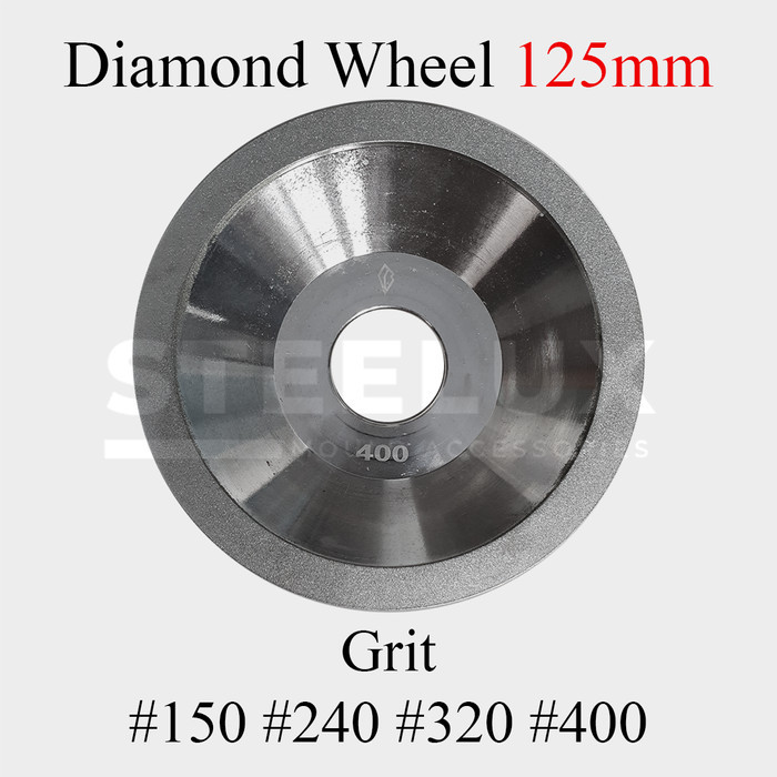 Gerinda Diamond Wheel BEST 125mm Grit #150 #240 #320 #400 Grade 125x32x35x5x10 125 mm 5" Inci In Inc