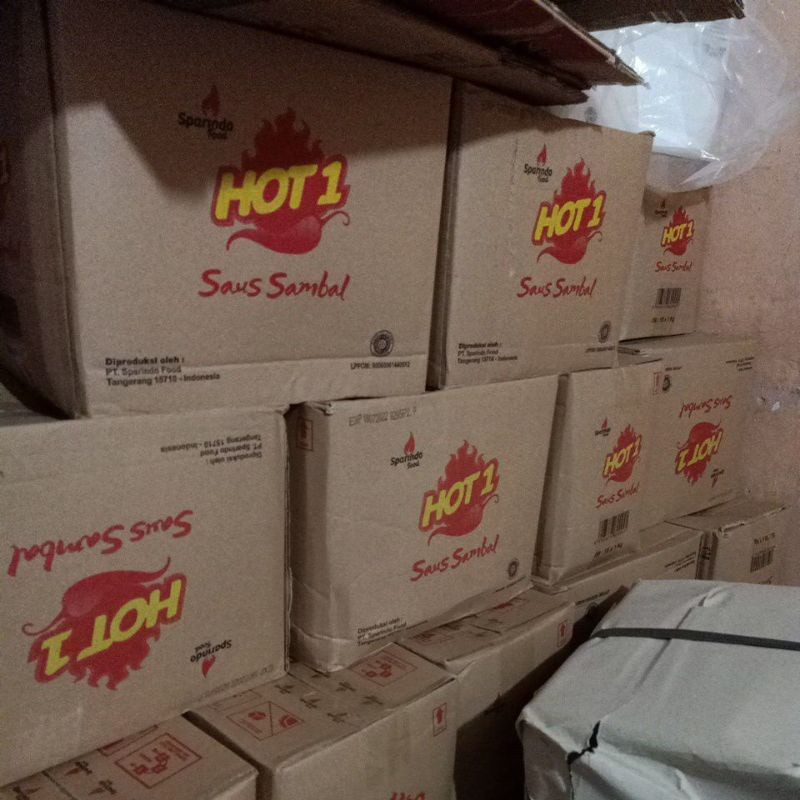 

Sambal hot one 1 dus isi 10 pcs @1kg, untuk instant max 4dus ,