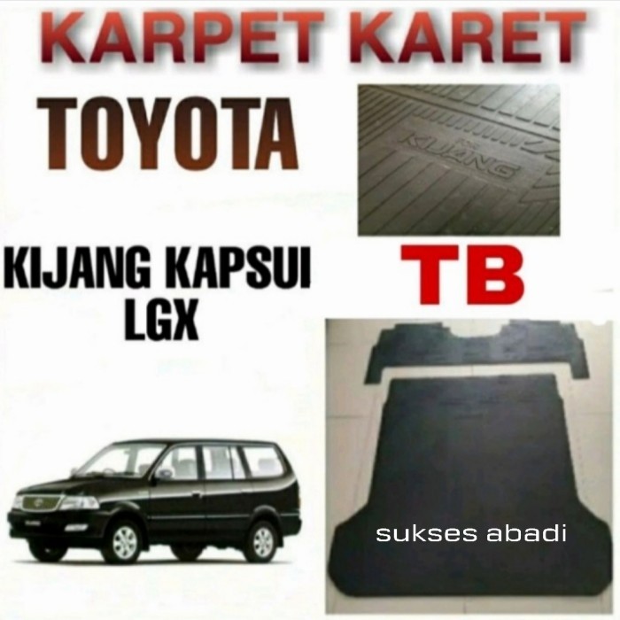 Karpet Karet Mobil Kijang Kapsul Tengah Belakang LGX