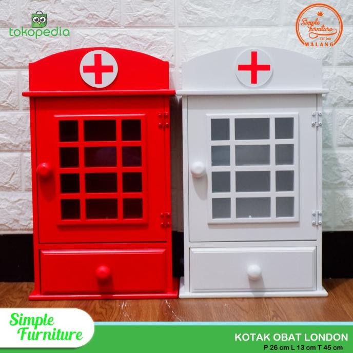 Kotak Obat P3K Phonebox London (Plus Laci) Original Dan Terpercaya